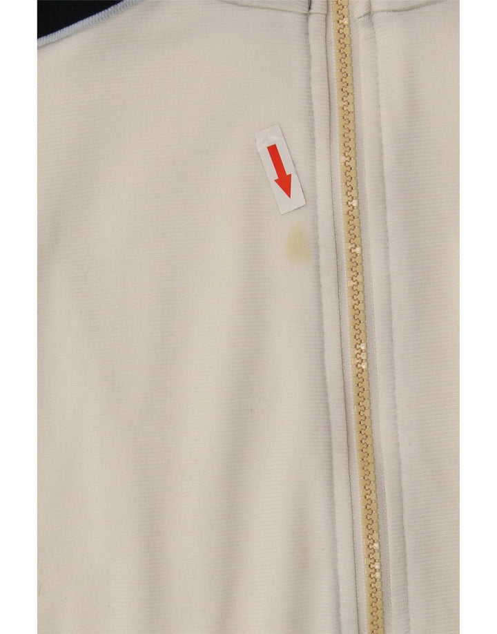 Adidas Mens Tracksuit Top Jacket UK 38/40 Medium White Colourblock