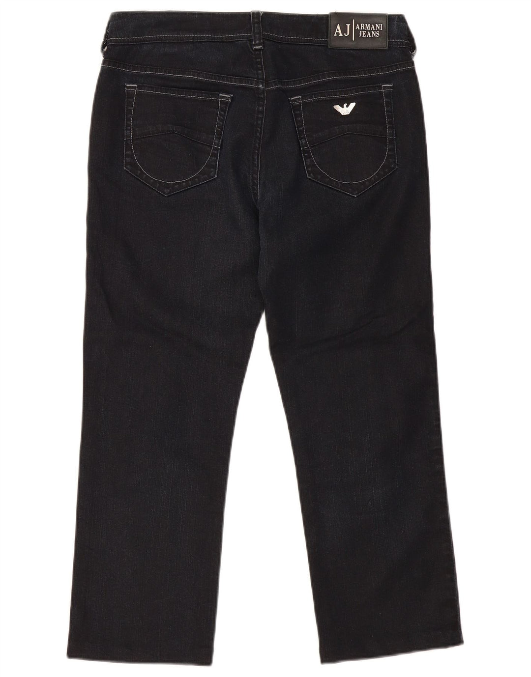 Armani Womens Straight Jeans W29 L24 Navy Blue Cotton