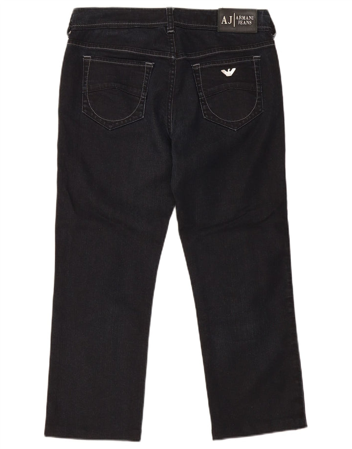 Armani Womens Straight Jeans W29 L24 Navy Blue Cotton