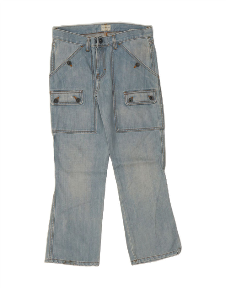 CALVIN KLEIN Womens Cargo Cropped Jeans W30 L24 Blue Vintage Calvin Klein and Second-Hand Calvin Klein from Messina Hembry 