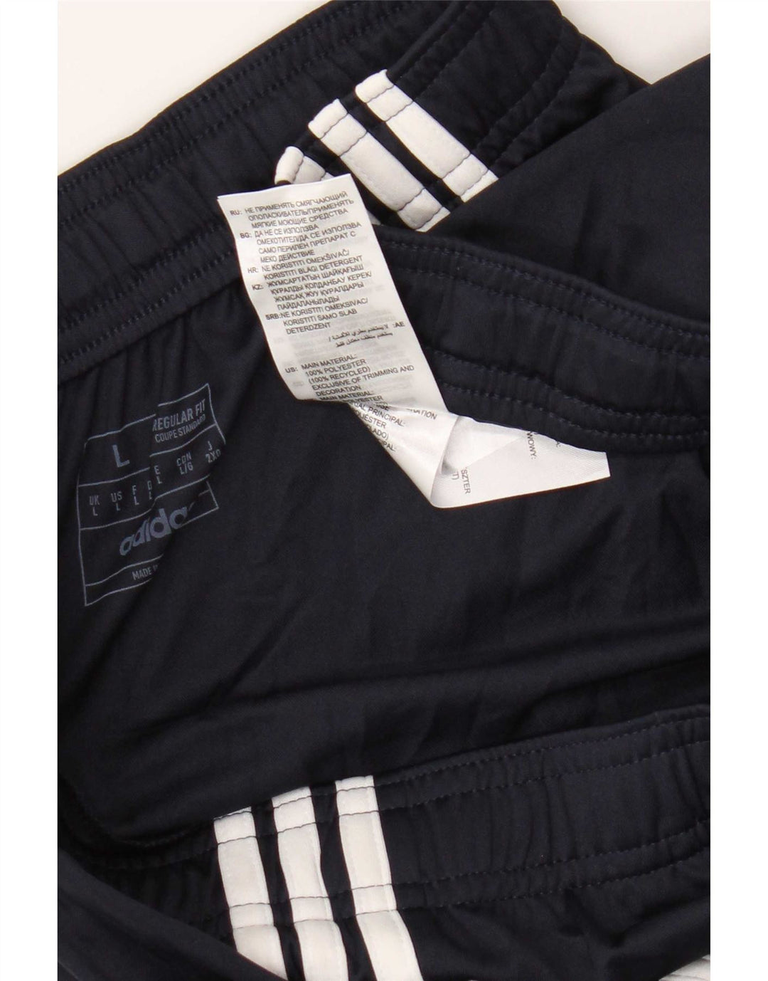 Adidas Mens Aeroready Regular Fit Sport Shorts Large Navy Blue Polyester