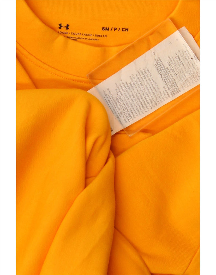 Under Armour Womens Oversized Sweatshirt Jumper UK 10 Small Orange