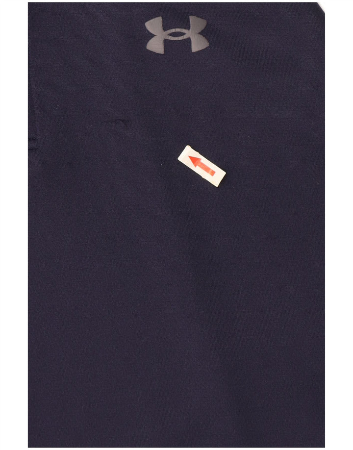 Under Armour Mens Polo Shirt XL Navy Blue Polyester