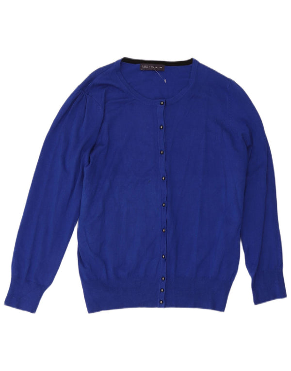 Marks & Spencer Womens Cardigan Sweater UK 22 3XL Blue Viscose
