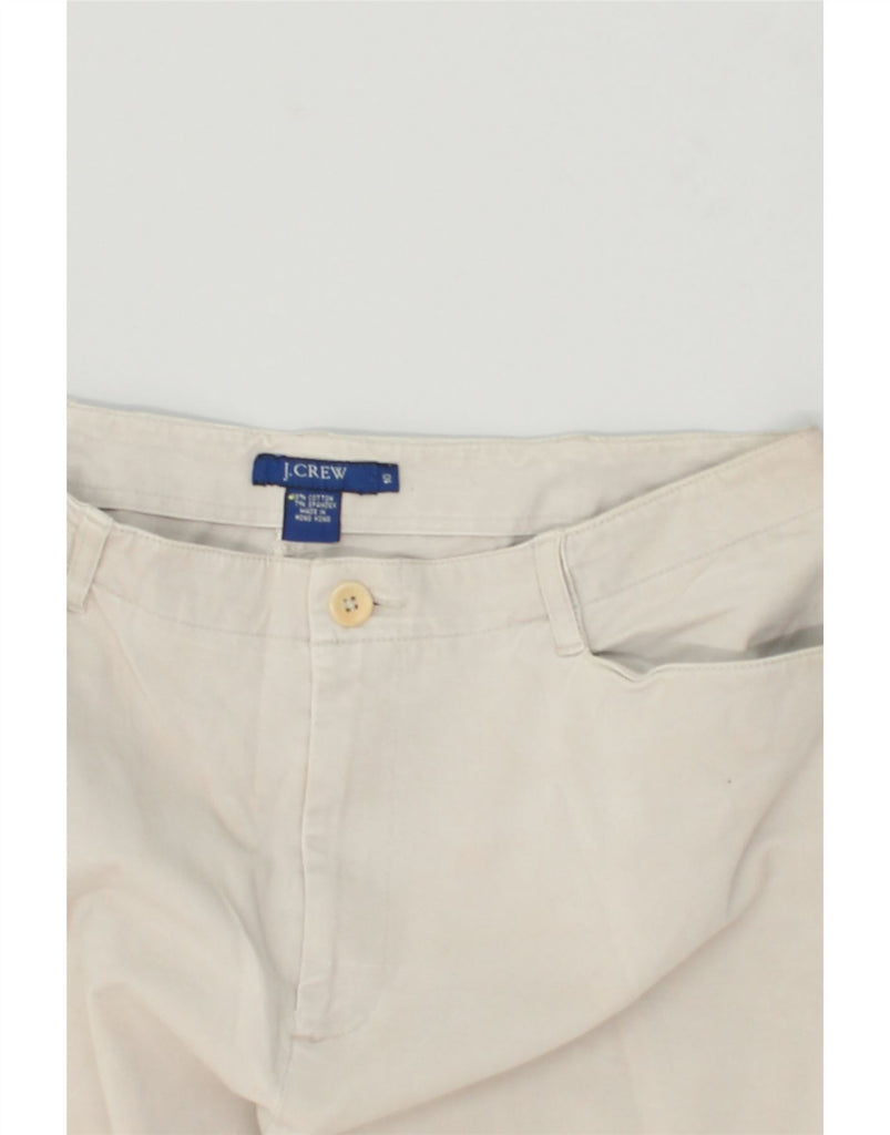 J. CREW Womens Straight Casual Trousers US 10 Large W30 L27 Grey Cotton | Vintage J. Crew | Thrift | Second-Hand J. Crew | Used Clothing | Messina Hembry 