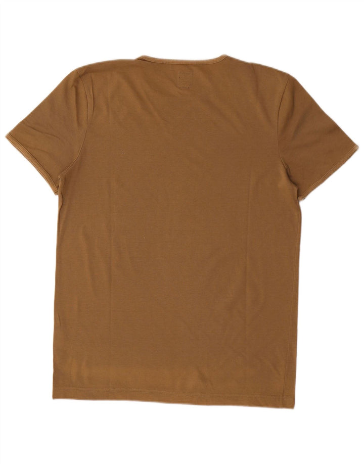 Energie Mens T-Shirt Top Medium Beige Cotton