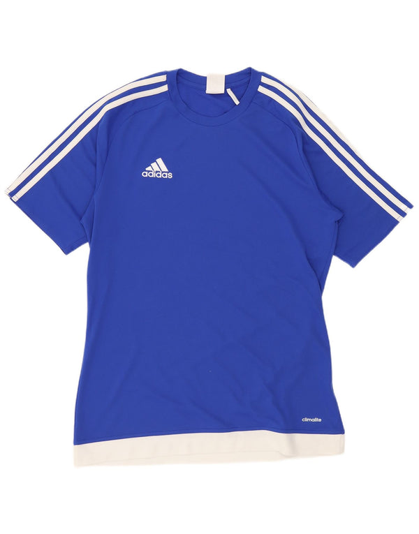 Adidas Mens Climalite T-Shirt Top Small Blue Sports