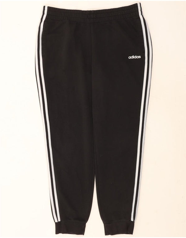 Adidas Womens Tracksuit Trousers Joggers UK 20/22 XL  Black Cotton