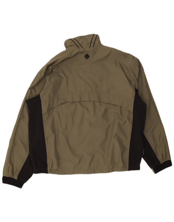 Sunice Mens Windbreaker Jacket UK 40 Large Khaki Colourblock Polyester