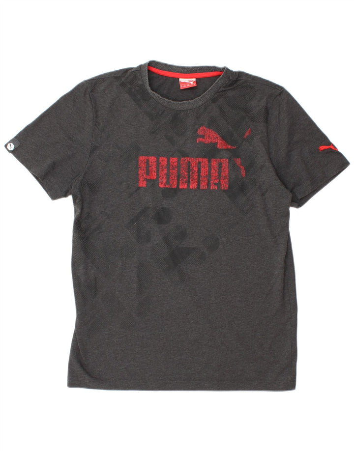 PUMA Mens Graphic T-Shirt Top Medium Grey