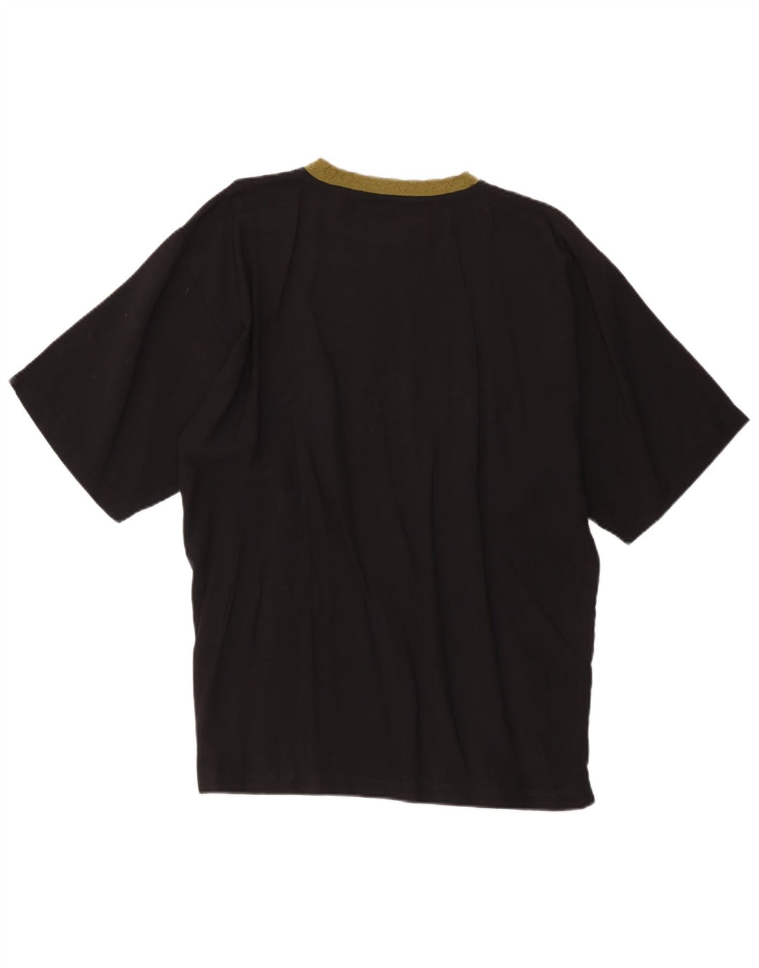 Vintage Mens Graphic T-Shirt Top Large Black Viscose