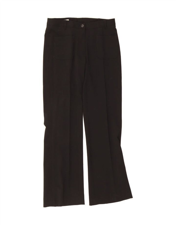 RENE LEZARD Womens Bootcut Casual Trousers EU 36 Small W27 L31 Grey Wool Vintage Rene Lezard and Second-Hand Rene Lezard from Messina Hembry 