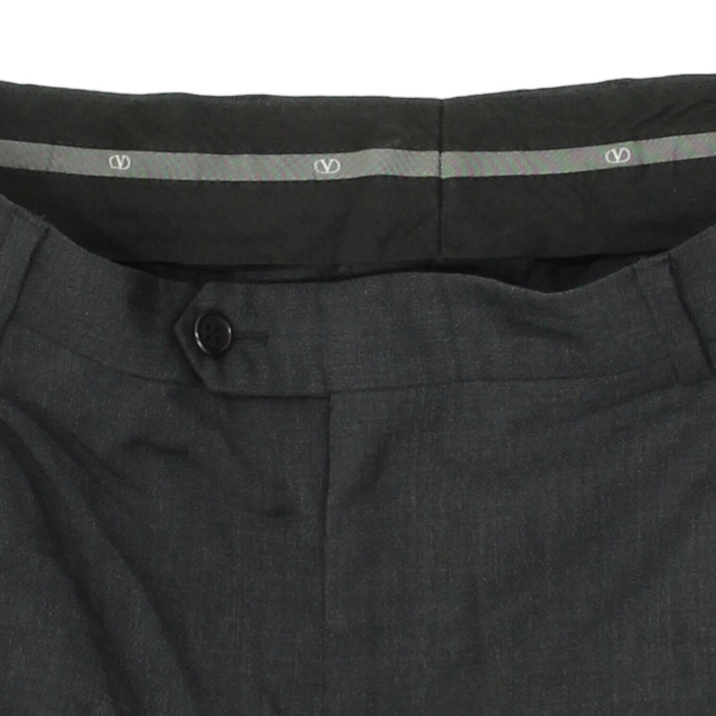 Valentino Mens Dark Grey Suit Trousers | Vintage High End Designer Dress Pants | Vintage Messina Hembry | Thrift | Second-Hand Messina Hembry | Used Clothing | Messina Hembry 
