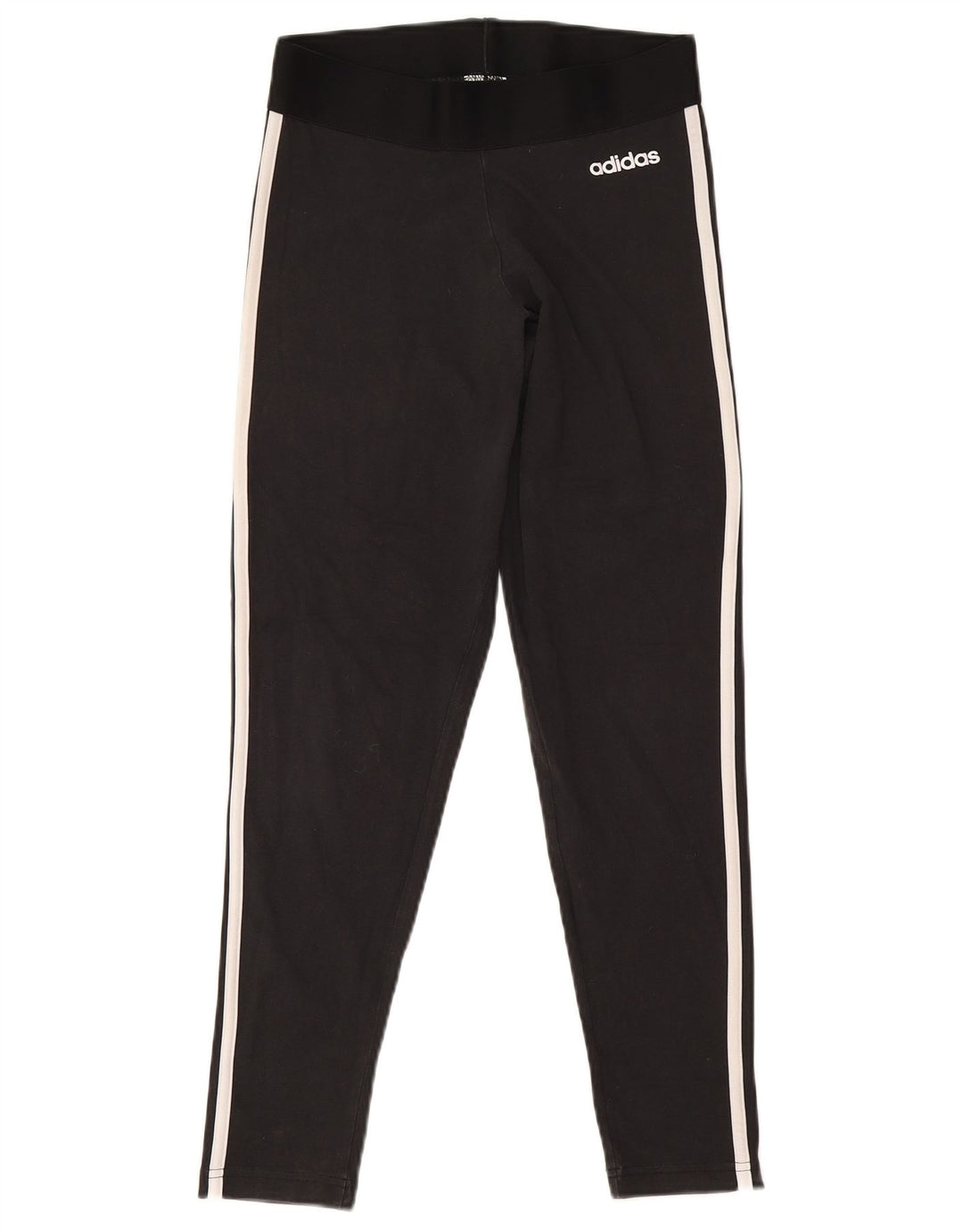 Adidas Womens Leggings UK 12/14 Medium Black Cotton