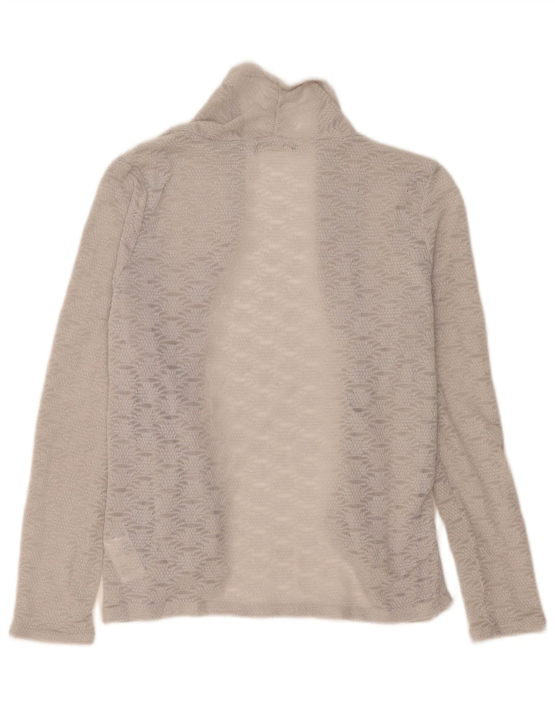 Oasis Womens Oversized Cardigan Top UK 10 Small Grey Geometric Polyester