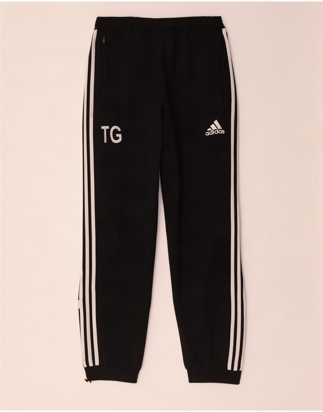 Adidas Mens Graphic Tracksuit Trousers Joggers Medium Black Colourblock