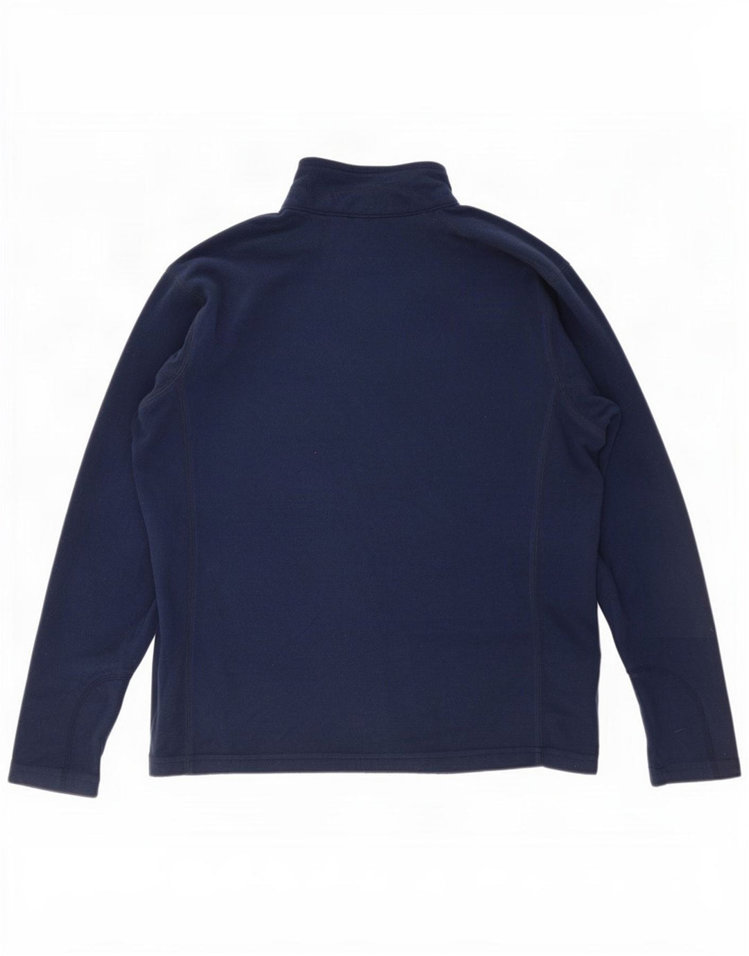 Columbia Mens Zip Neck Fleece Jumper Large Navy Blue Polyester