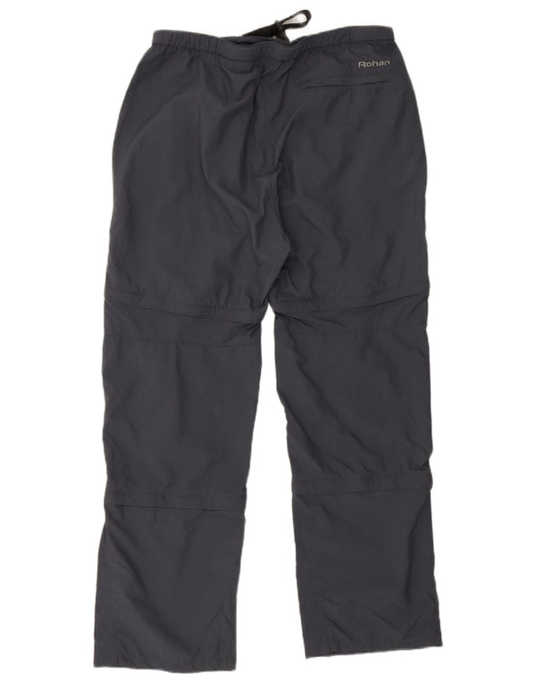 Rohan Womens Straight Hiking Trousers Medium W30 L27 Grey Polyamide