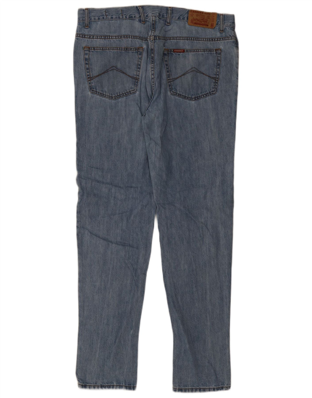 Carrera Mens Regular Tapered Jeans W38 L34 Blue Cotton
