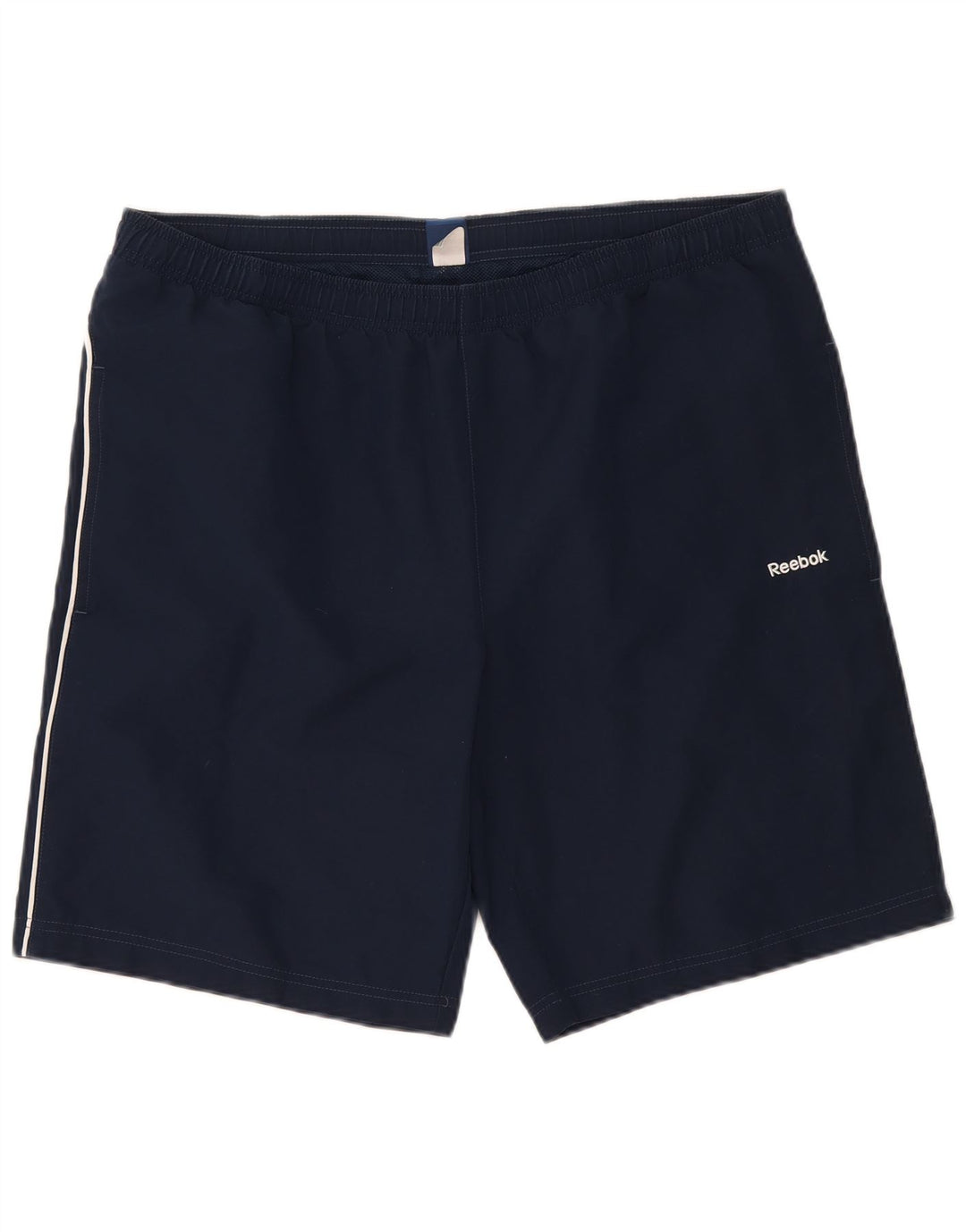 Reebok Mens Sport Shorts Large Navy Blue Polyester