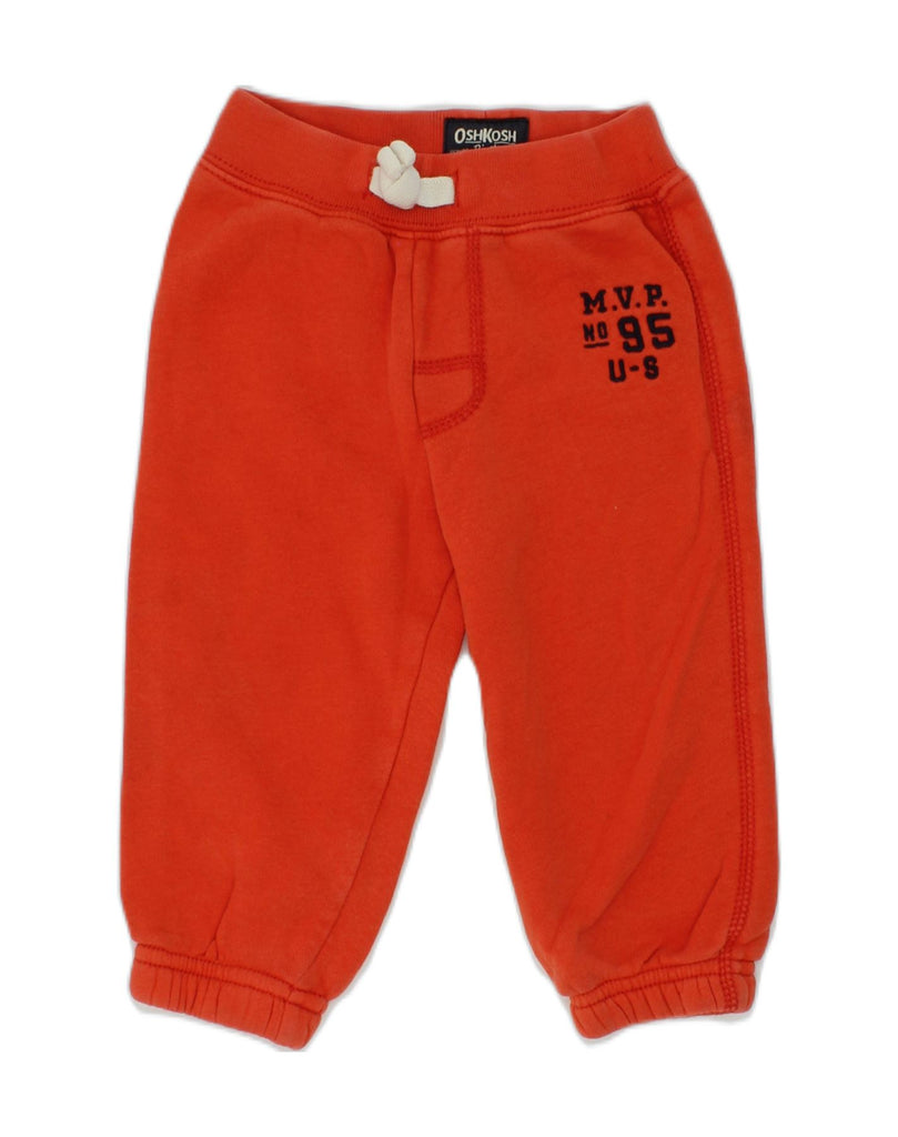 OSH KOSH Baby Boys Tracksuit Trousers 9-12 Months Red Cotton | Vintage Osh Kosh | Thrift | Second-Hand Osh Kosh | Used Clothing | Messina Hembry 