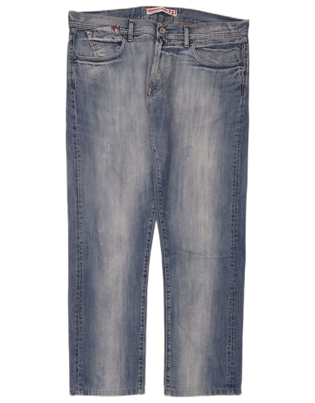 Carrera Mens Straight Jeans W36 L30 Blue Cotton