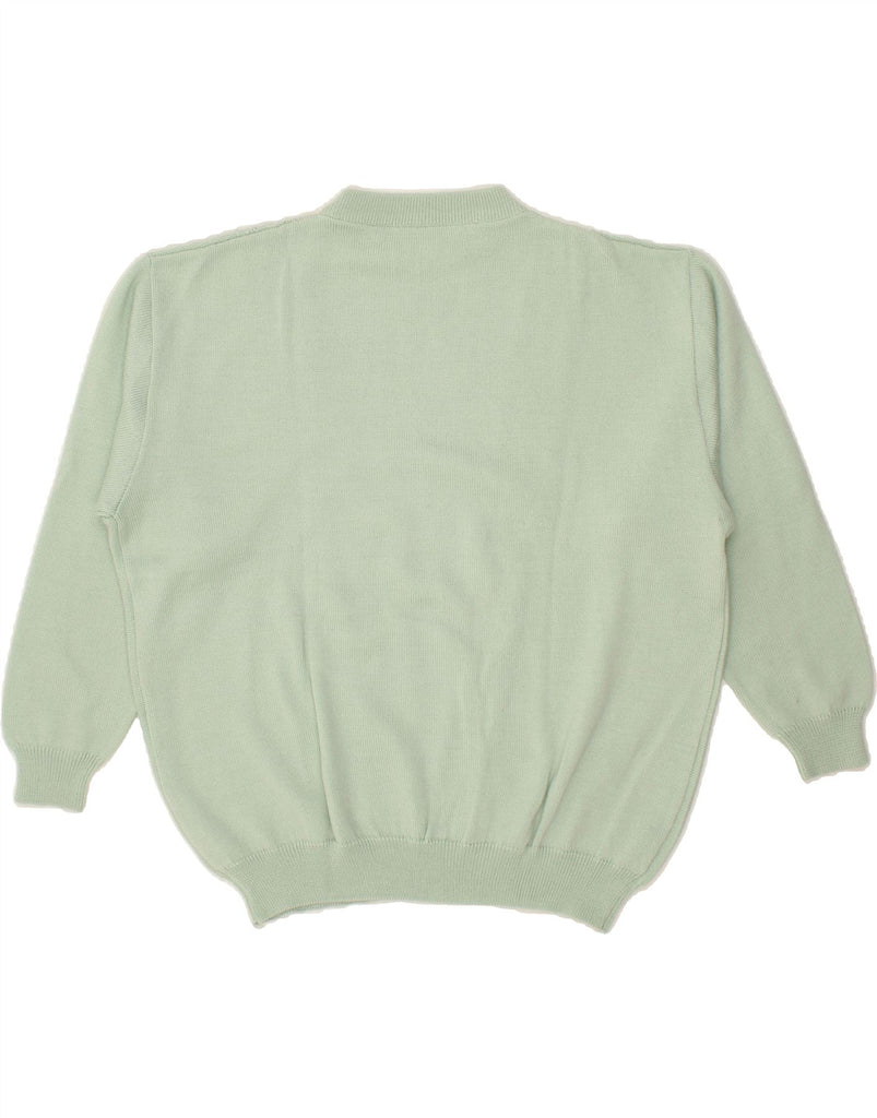 VINTAGE Womens Crew Neck Jumper Sweater UK 22 3XL Green Acrylic Vintage Vintage and Second-Hand Vintage from Messina Hembry 