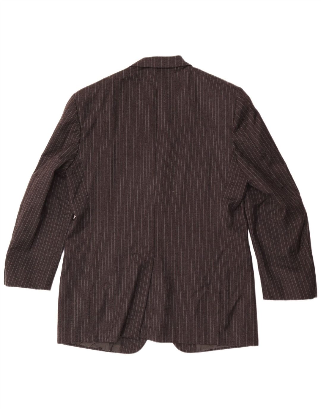 Cerruti 1881 Mens 3 Button Blazer Jacket IT 52 XL Grey Striped Wool
