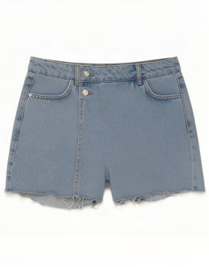 Zara Womens Denim Shorts Small W26 Blue