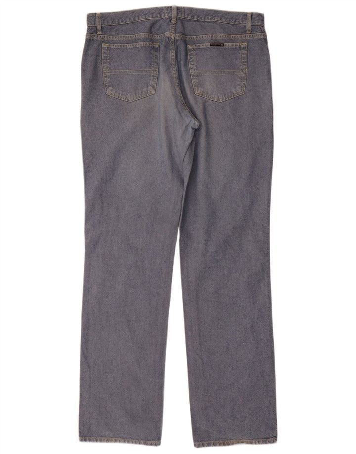 Trussardi Mens Straight Jeans W38 L36 Blue Cotton