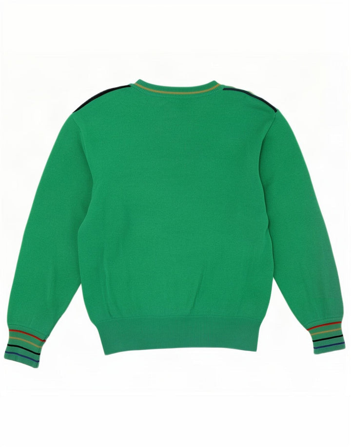 Basler Womens Graphic Crew Neck Jumper Sweater UK 14 Medium Green
