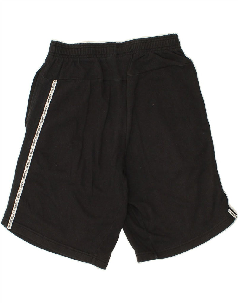 ADIDAS Mens Graphic Sport Shorts Medium Black Vintage Adidas and Second-Hand Adidas from Messina Hembry 