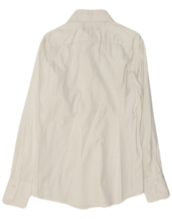 Gucci Mens Shirt Size 44 17 1/2 XL White Cotton