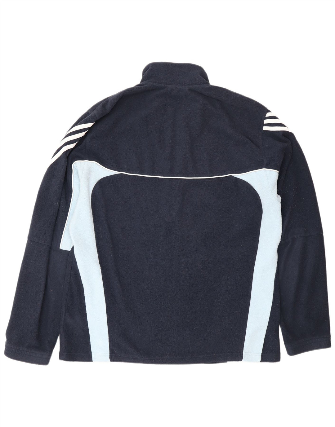 Adidas Mens Climawarm Fleece Jacket XL Navy Blue Colourblock Polyester