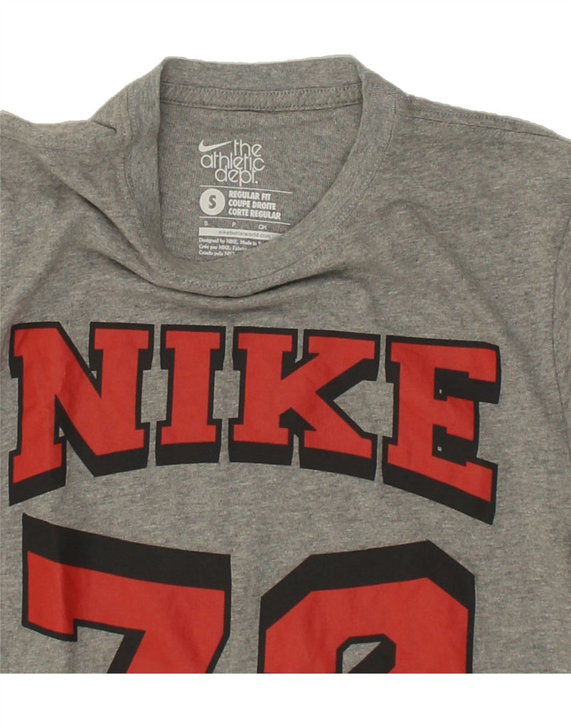 NIKE Mens Regular Fit Graphic T-Shirt Top Small Grey Cotton | Vintage Nike | Thrift | Second-Hand Nike | Used Clothing | Messina Hembry 