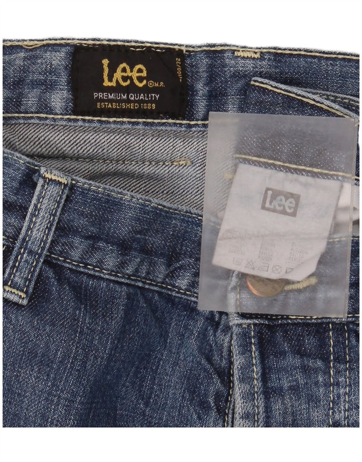 Lee Mens Freeburn Straight Jeans W40 L32 Blue Cotton