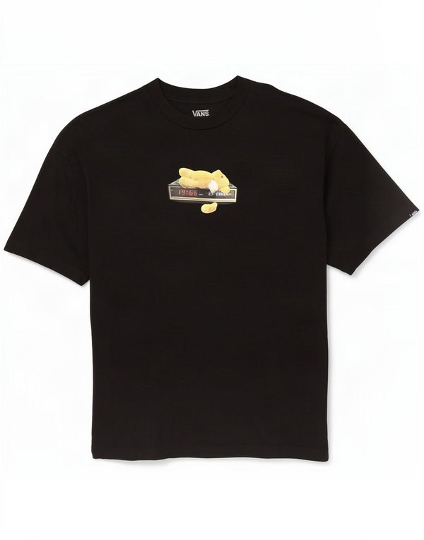 Vans Mens Loose Fit Graphic T-Shirt Top XL Black Cotton