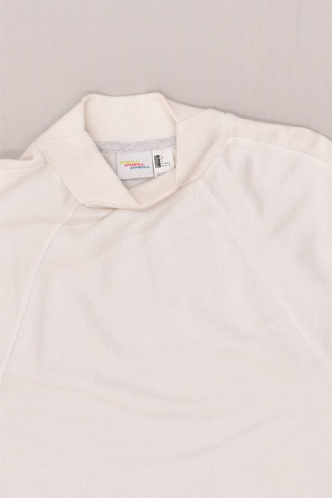 O'NEILL Mens Sweatshirt Jumper Small White Cotton | Vintage O'Neill | Thrift | Second-Hand O'Neill | Used Clothing | Messina Hembry 