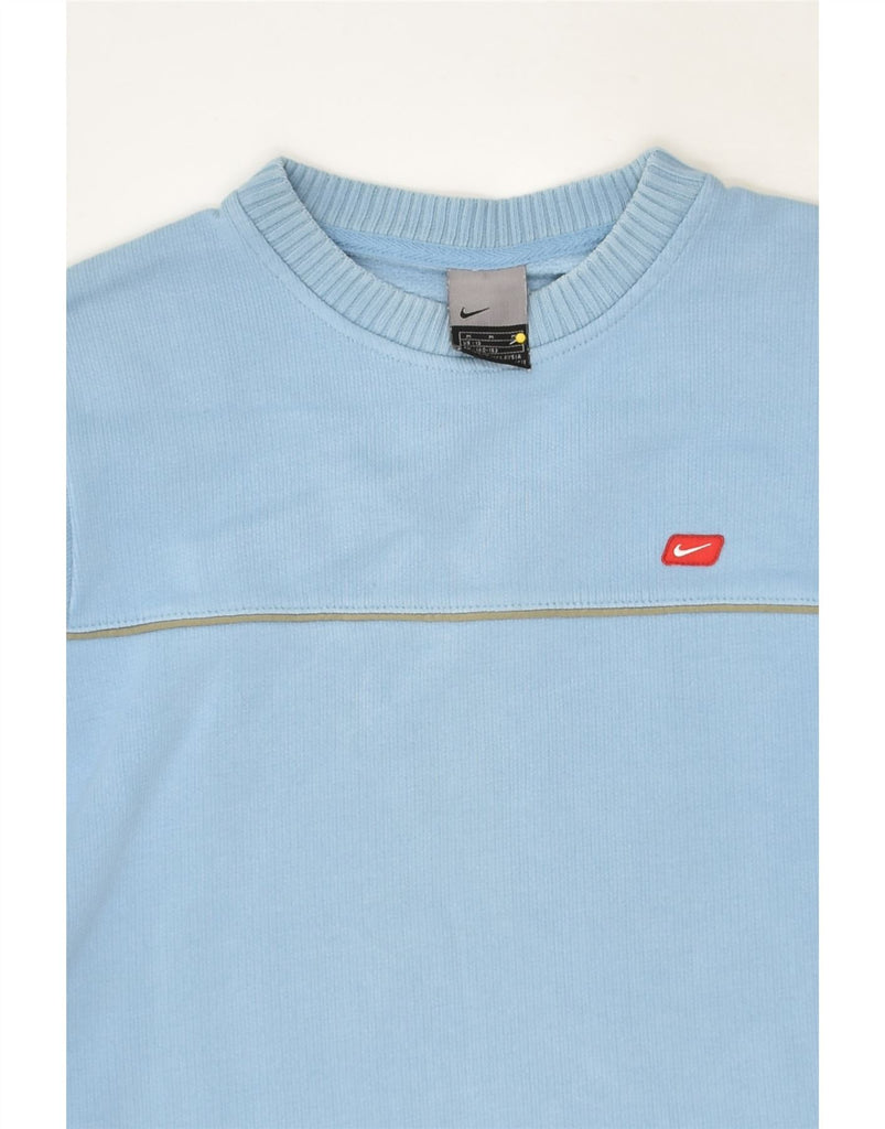 NIKE Boys Sweatshirt Jumper 11-12 Years Medium Blue Colourblock Cotton | Vintage Nike | Thrift | Second-Hand Nike | Used Clothing | Messina Hembry 