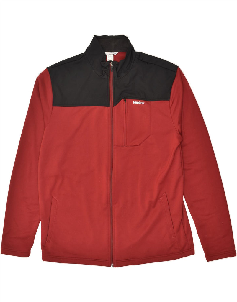 REEBOK Mens Tracksuit Top Jacket XL Red Colourblock Polyester | Vintage Reebok | Thrift | Second-Hand Reebok | Used Clothing | Messina Hembry 