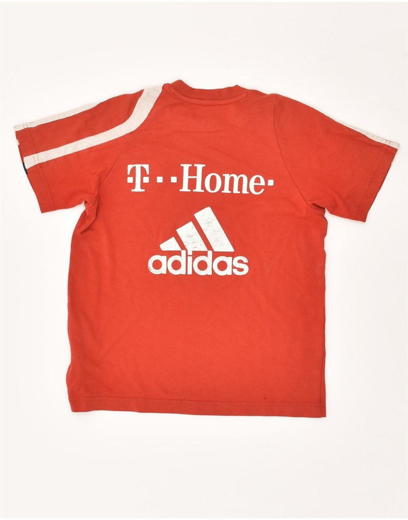 ADIDAS Boys FC Bayern Munchen Graphic T-Shirt Top 9-10 Years Red Cotton | Vintage Adidas | Thrift | Second-Hand Adidas | Used Clothing | Messina Hembry 