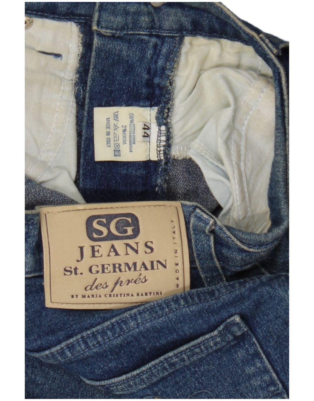 St. Germain Womens Tapered Jeans IT 44 Medium W27 L29 Blue Cotton