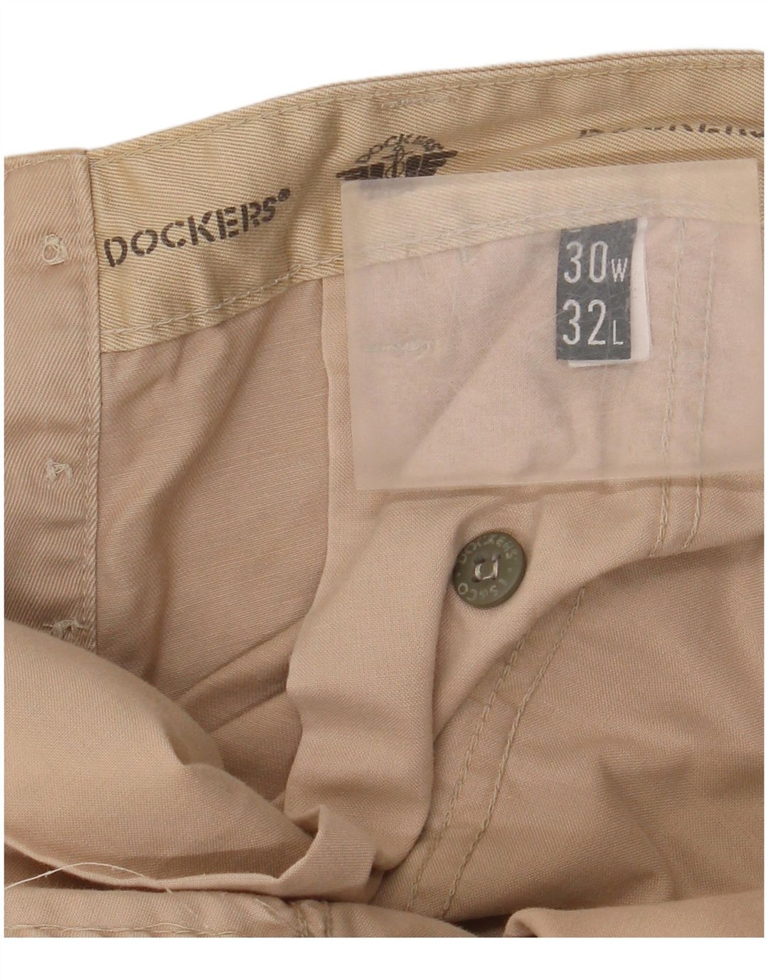Dockers Mens Straight Chino Trousers W30 L28 Beige