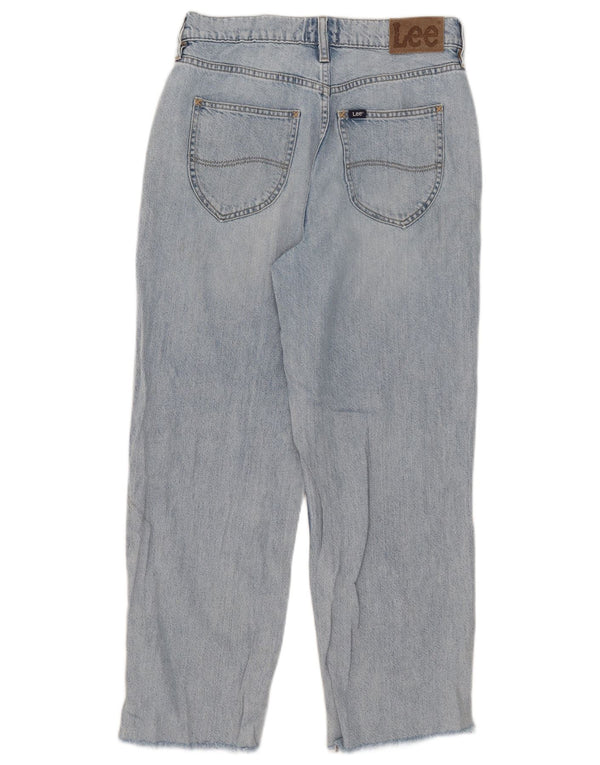 Lee Womens High Rise Loose Jeans US 9 Medium W30 L26 Blue Cotton