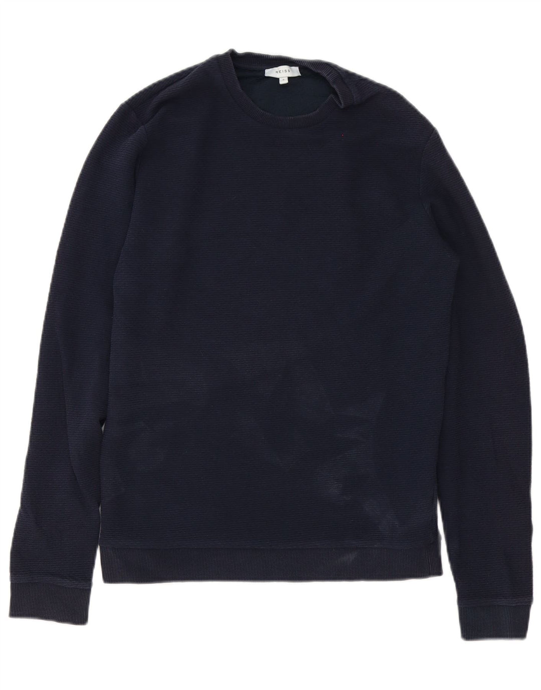 Reiss Mens Sweatshirt Jumper Small Navy Blue Cotton