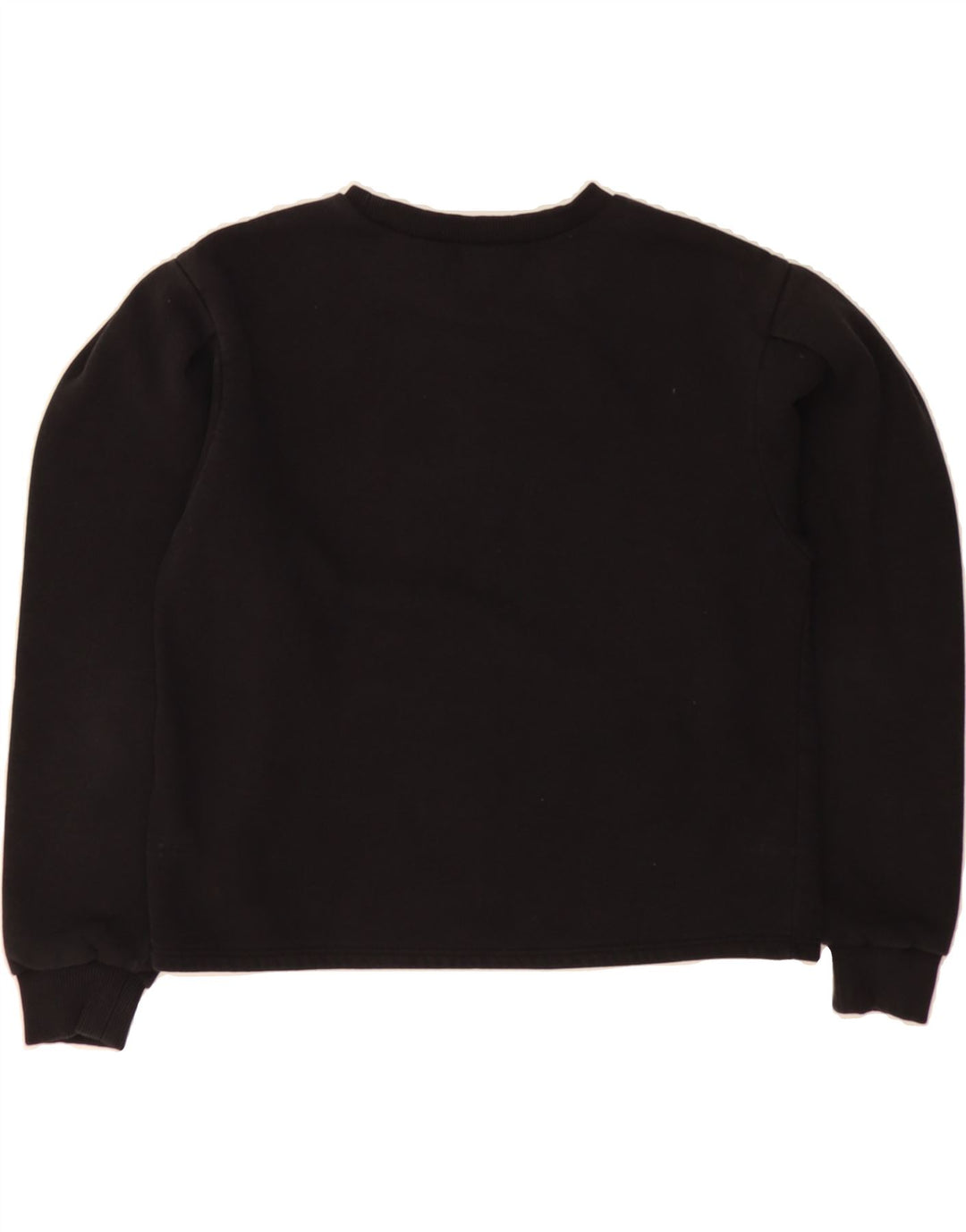 ZARA Womens Crop Sweatshirt Jumper UK 10 Small Black Cotton Vintage Zara and Second-Hand Zara from Messina Hembry 