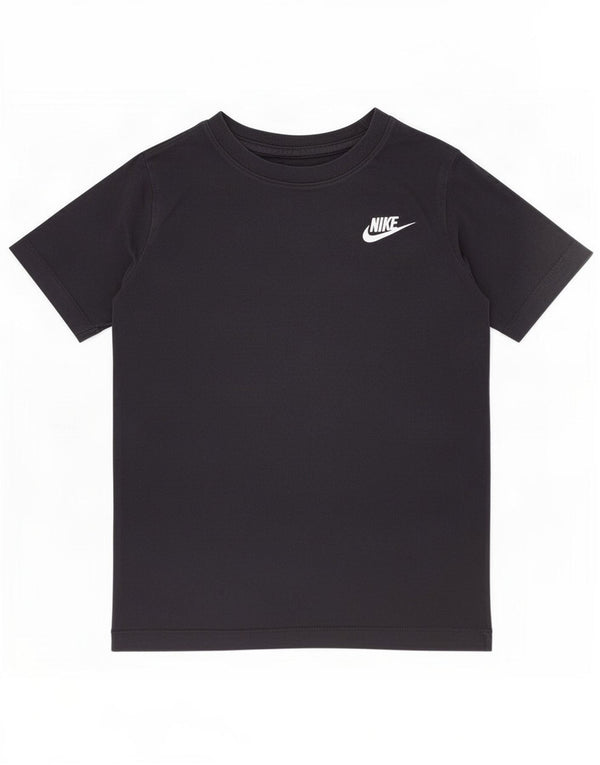 Nike Boys T-Shirt Top 10-11 Years Medium Black Cotton