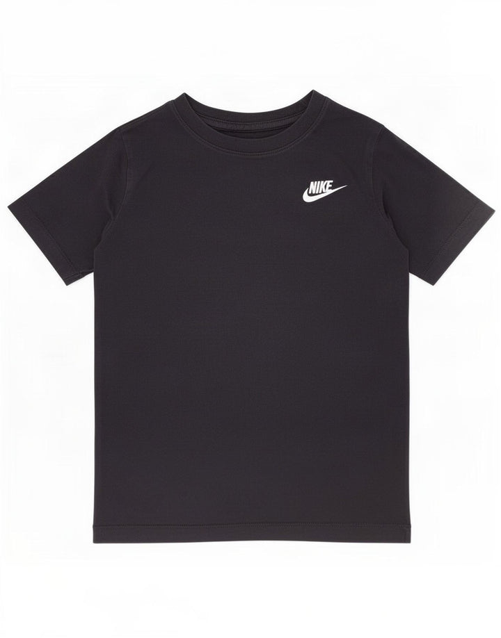 Nike Boys T-Shirt Top 10-11 Years Medium Black Cotton