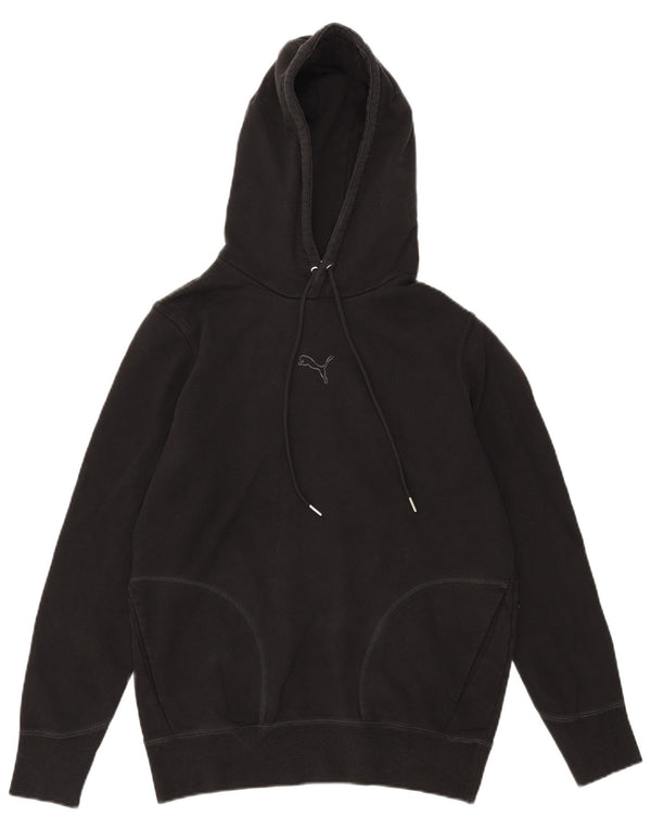 Puma Mens Hoodie Jumper Small Black Cotton