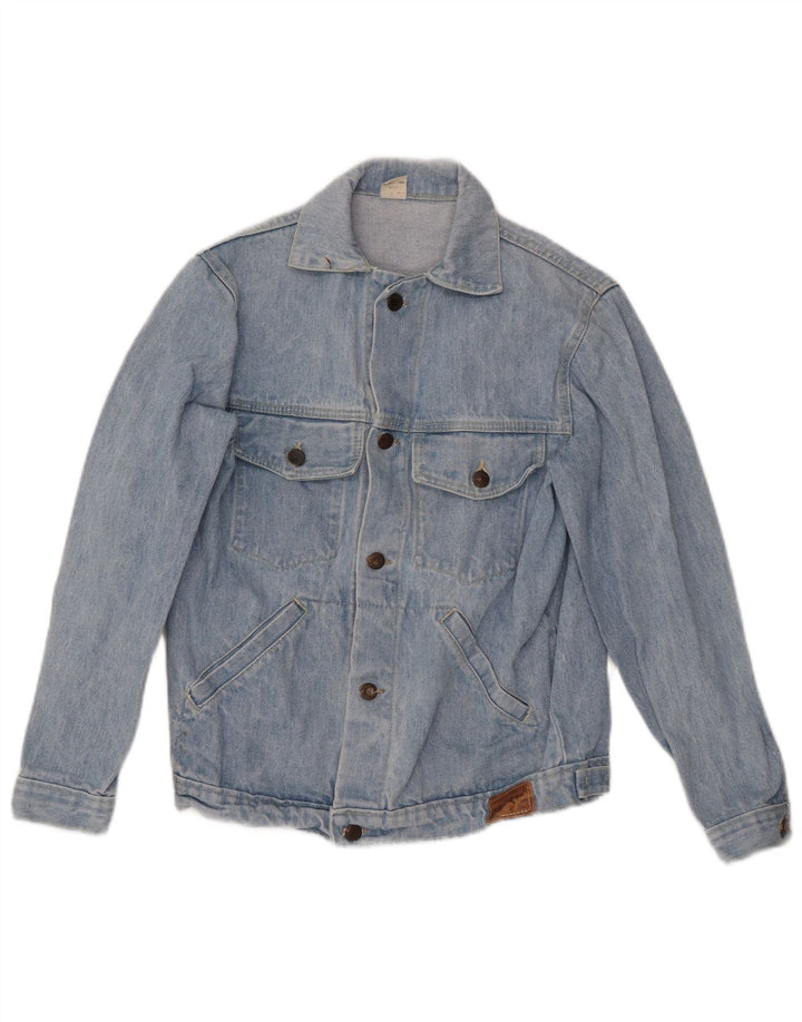 MORRIS  Womens Denim Jacket IT 42 Medium Blue Cotton